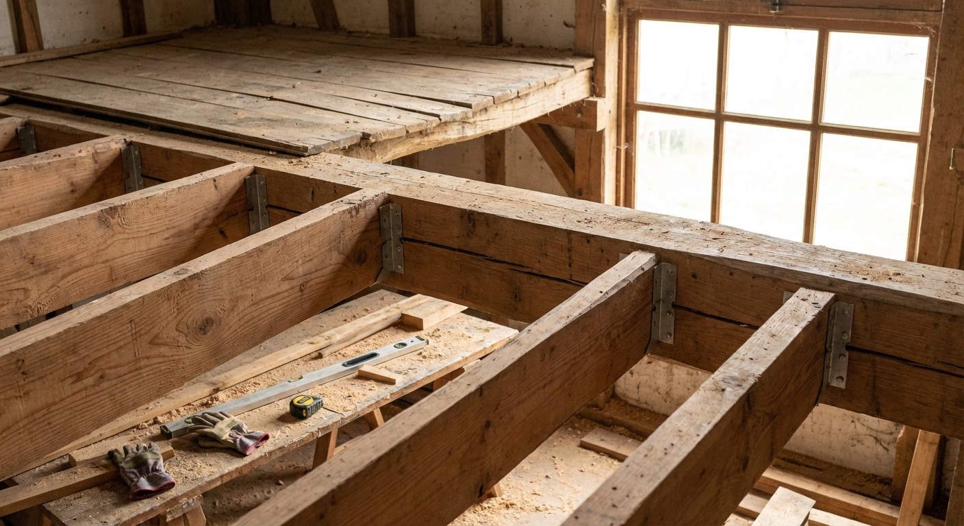 Fissuration de dalle liée au retrait du solivage bois