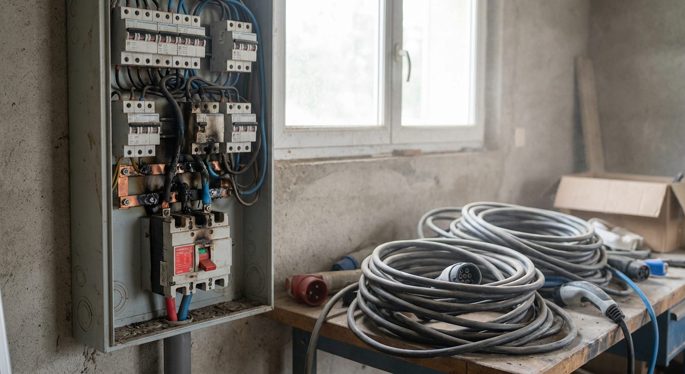 Surcharge du réseau électrique par bornes de recharge